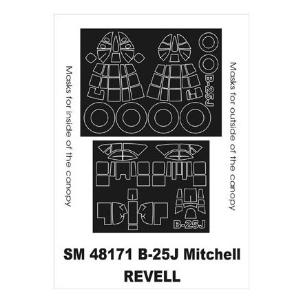 Montex B-25J Mitchell (Revell) maszkoló