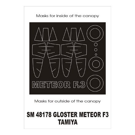 Montex Gloster Meteor F3 (Tamiya) maszkoló