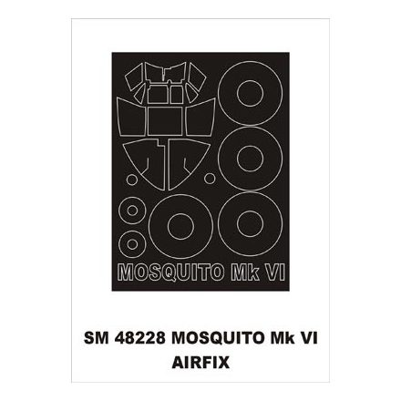 Montex D.H. Mosquito Mk VI (Airfix) maszkoló