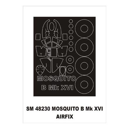 Montex D.H. Mosquito B MkXVI (Airfix) maszkoló