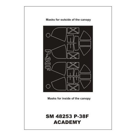 Montex P-38F (ACADEMY) maszkoló