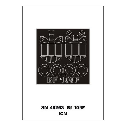Montex Bf 109F (ICM) maszkoló