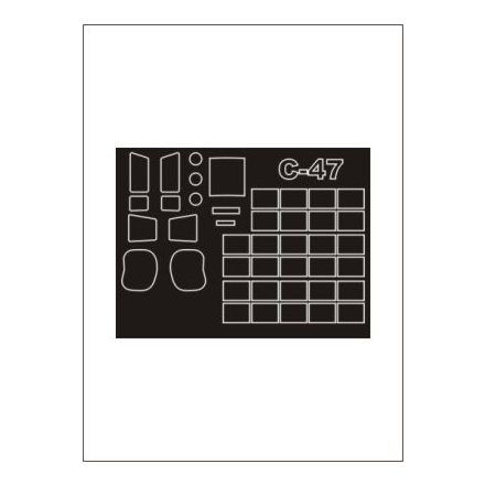 Montex C-47 Skytrain (TRUMPETER) maszkoló