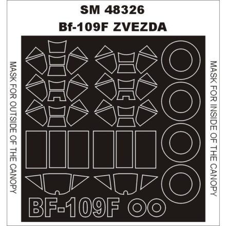 Montex Bf 109F (ZVEZDA) maszkoló
