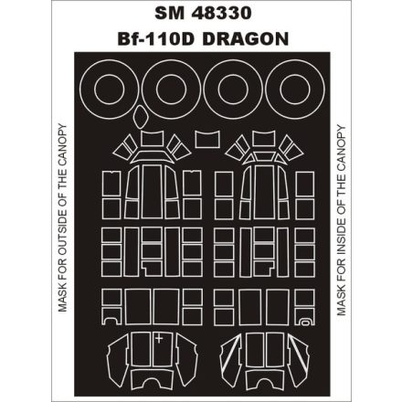 Montex Bf 110C/D (DRAGON) maszkoló