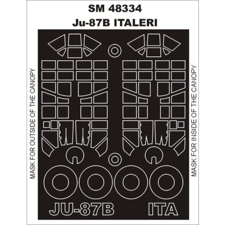 Montex Ju 87B (ITALERI) maszkoló