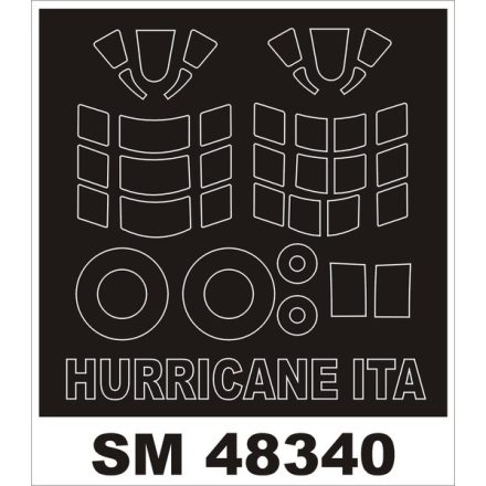 Montex Hawker Hurricane Mk I (ITALERI) maszkoló