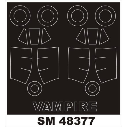 Montex VAMPIRE FB Mk9 (TRUMPETER) maszkoló