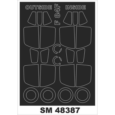 Montex F-84F (Hobby Boss) maszkoló
