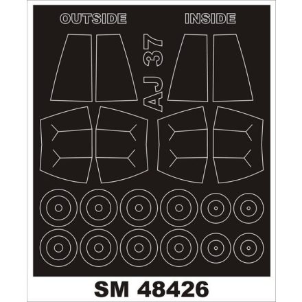 Montex AJ-37 VIGGEN (SPECIAL HOBBY) maszkoló