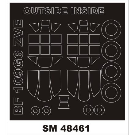 Montex Bf 109G-6 (ZVEZDA) maszkoló