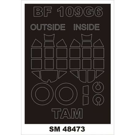 Montex Bf 109G-6 (TAMIYA) maszkoló