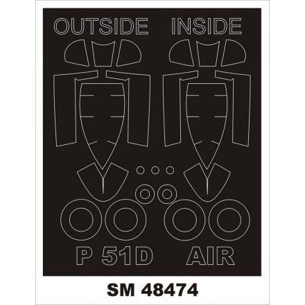 Montex P-51D MUSTANG (AIRFIX) maszkoló