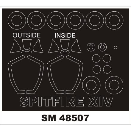 Montex Spitfire Mk.XIV (AIRFIX) maszkoló