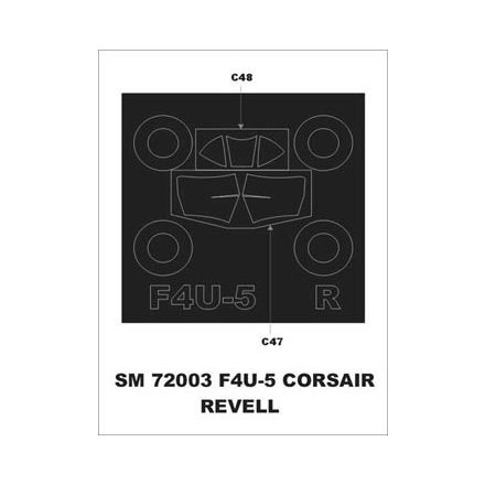 Montex F4U-5 Corsair (Revell) maszkoló