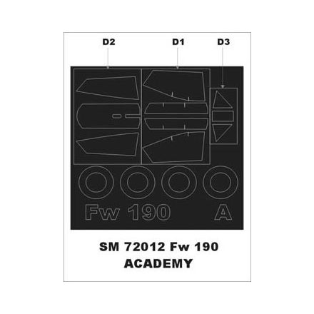 Montex Fw 190 (Academy) maszkoló