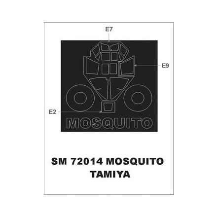 Montex DH Mosquito (Tamiya) maszkoló