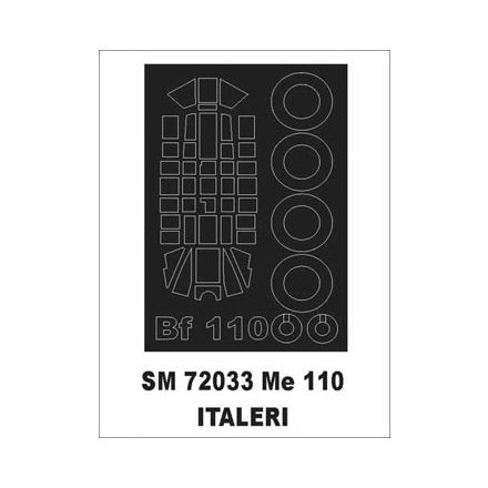 Montex Bf-110G (Italeri) maszkoló
