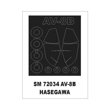 Montex AV-8B Harrier (Hasegawa) maszkoló