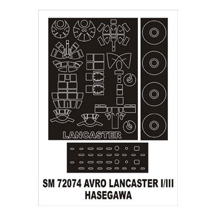 Montex Lancaster Mk I/III (Hasegawa) maszkoló