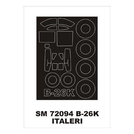 Montex B-26K (Italeri) maszkoló