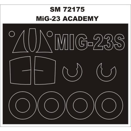 Montex MiG-23 (ACADEMY) maszkoló