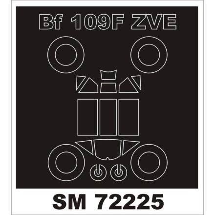 Montex Bf 109F (ZVEZDA) maszkoló