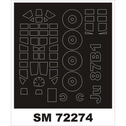 Montex Ju-87B-1 (AIRFIX) maszkoló