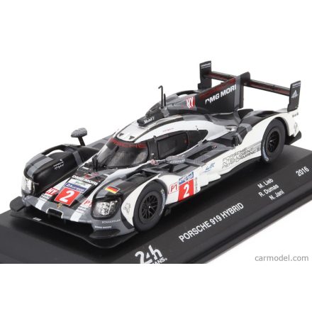 EDICOLA PORSCHE 919 HYBRID 2.0L TURBO TEAM PORSCHE N 2 WINNER 24h LE MANS 2016 ROMAIN DUMAS - NEEL JANI - MARC LIEB