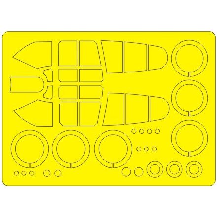 New Ware P-40 E/K/K-10 Warhawk BASIC (Hasegawa) maszkoló
