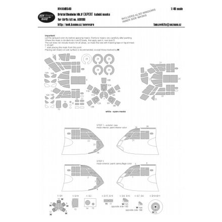 New Ware Bristiol Blenheim Mk.IF EXPERT (Airfix) maszkoló