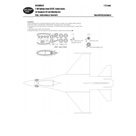 New Ware F-16N Fighting Falcon BASIC (Hasegawa) maszkoló