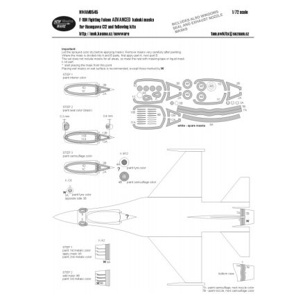 New Ware F-16N Fighting Falcon ADVANCED (Hasegawa) maszkoló