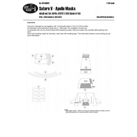 New Ware 4 Saturn V Apollo (Airfix) maszkoló