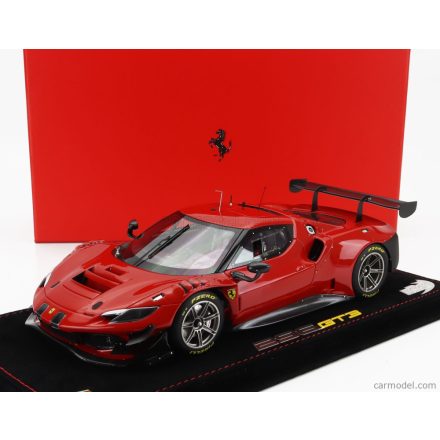 BBR FERRARI 296 GT3 EVO 3.9L TURBO V8 N 0 2022 - CON VETRINA - WITH SHOWCASE