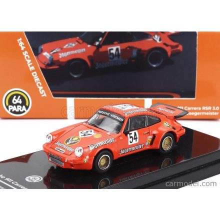 PARAGON MODELS PORSCHE 911 CARRERA RSR 3.0L TURBO JAGERMEISTER N 54 RACING 1975