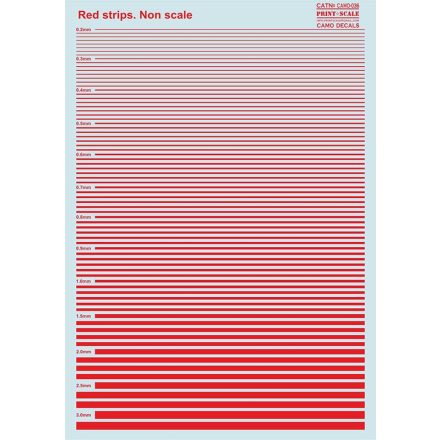 Print Scale Red stripes matrica