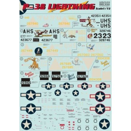 Print Scale Lockheed P-38