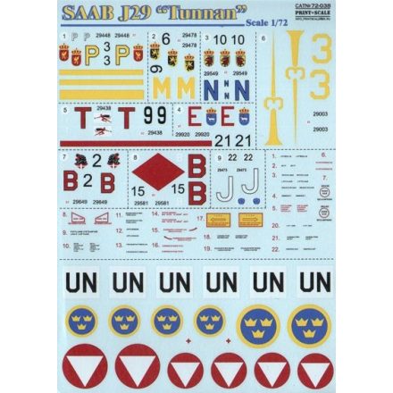 Print Scale Saab J-29A 'Tunnan'