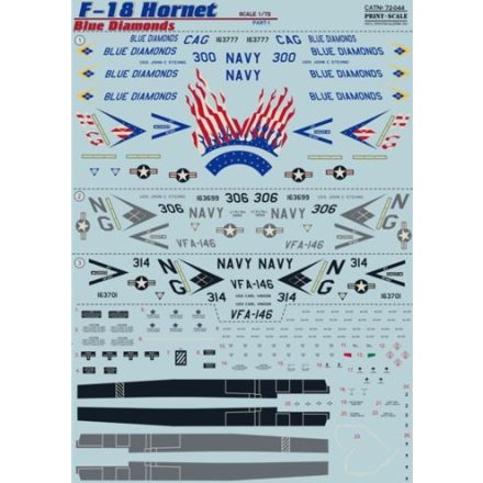 Print Scale McDonnell-Douglas F/A-18C Hornet Part 1 1. McDonnell-Douglas F/A-18C Bu No.163777 NG 300