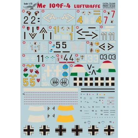 Print Scale Messerschmitt Bf-109F-4