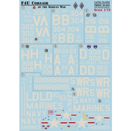 Print Scale Vought F4U Corsair Korean War