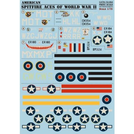 Print Scale Supermarine Spitfire American Supermarine Spitfire Aces