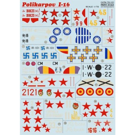 Print Scale Polikarpov I-16