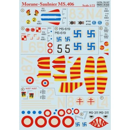 Print Scale Morane-Saulnier MS.406C1