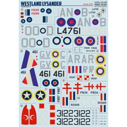 Print Scale Westland Lysander