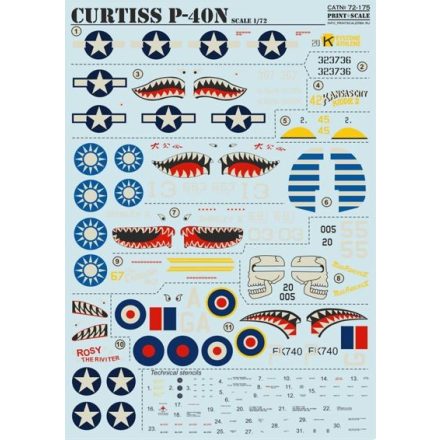 Print Scale Curtiss P-40N