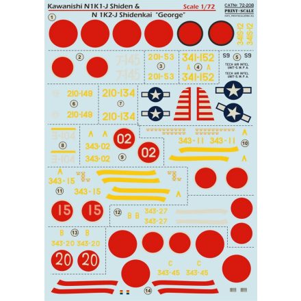 Print Scale Kawanishi N1K1-J Shiden & N1K2-J Shidenkai 'George'