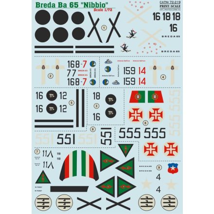 Print Scale Breda Ba 65 Nibbio