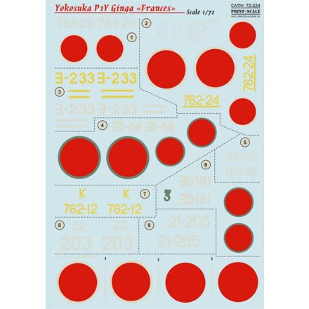 Print Scale Yokosuka P1Y Ginga (Frances)